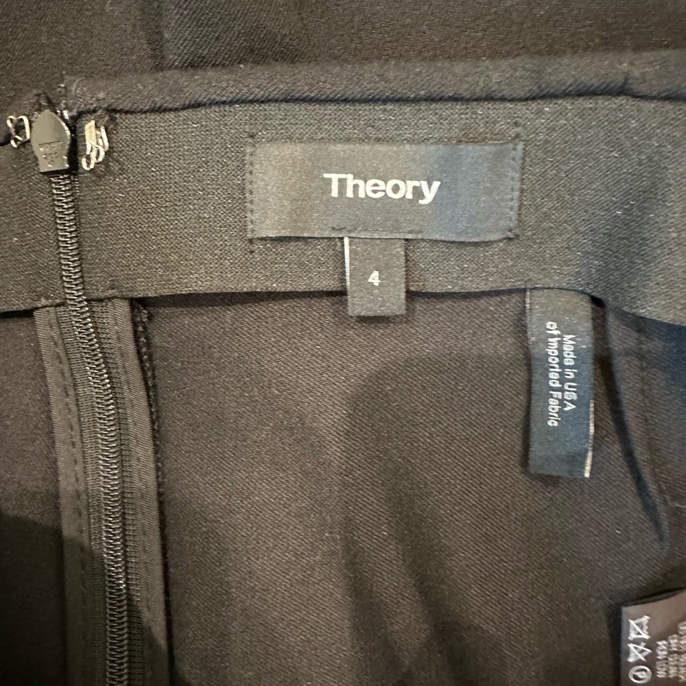 Theory Black Dress Pants Classic Tailored Silhouette - Picture 2 of 4